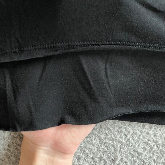 Logo Lori Goldstein Knee Dress Medium Shark Bite Jersey Black Lagenlook Beach - Picture 7 of 16